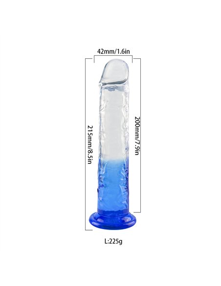 MACIZO DILDO CRISTAL