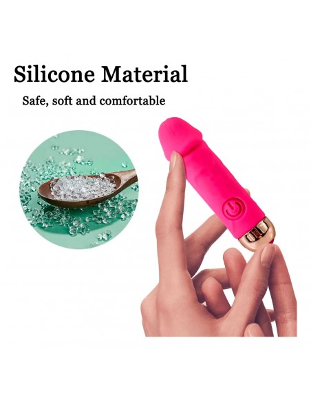 VIBRADOR MINI PENE CON APP USB