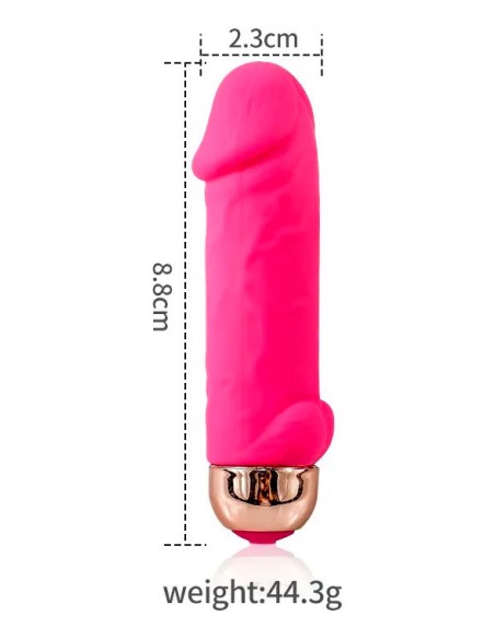 VIBRADOR MINI PENE CON APP USB