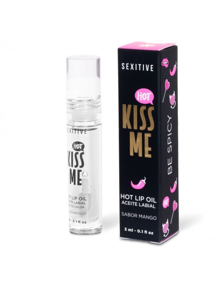 KISS ME – HOT LIP OIL Efecto Calor | Sabor Mango