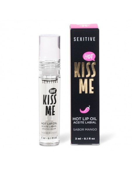 KISS ME – HOT LIP OIL Efecto Calor | Sabor Mango