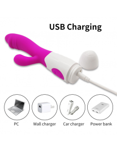 VIBRADOR 30 MODOS USB G SPOT