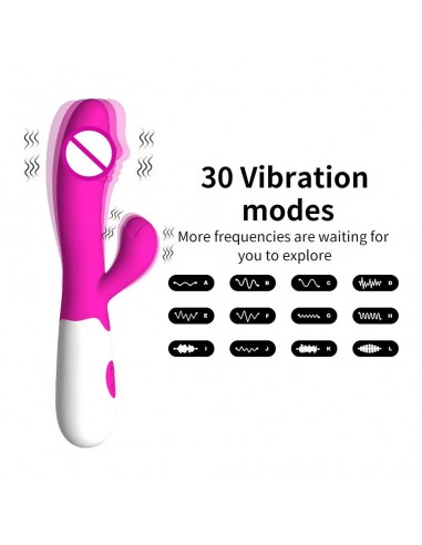 VIBRADOR 30 MODOS USB G SPOT